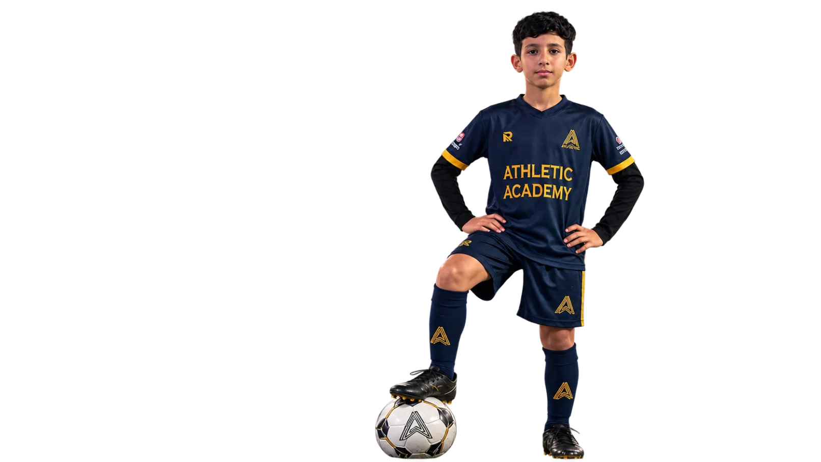 athletic academy football player slider